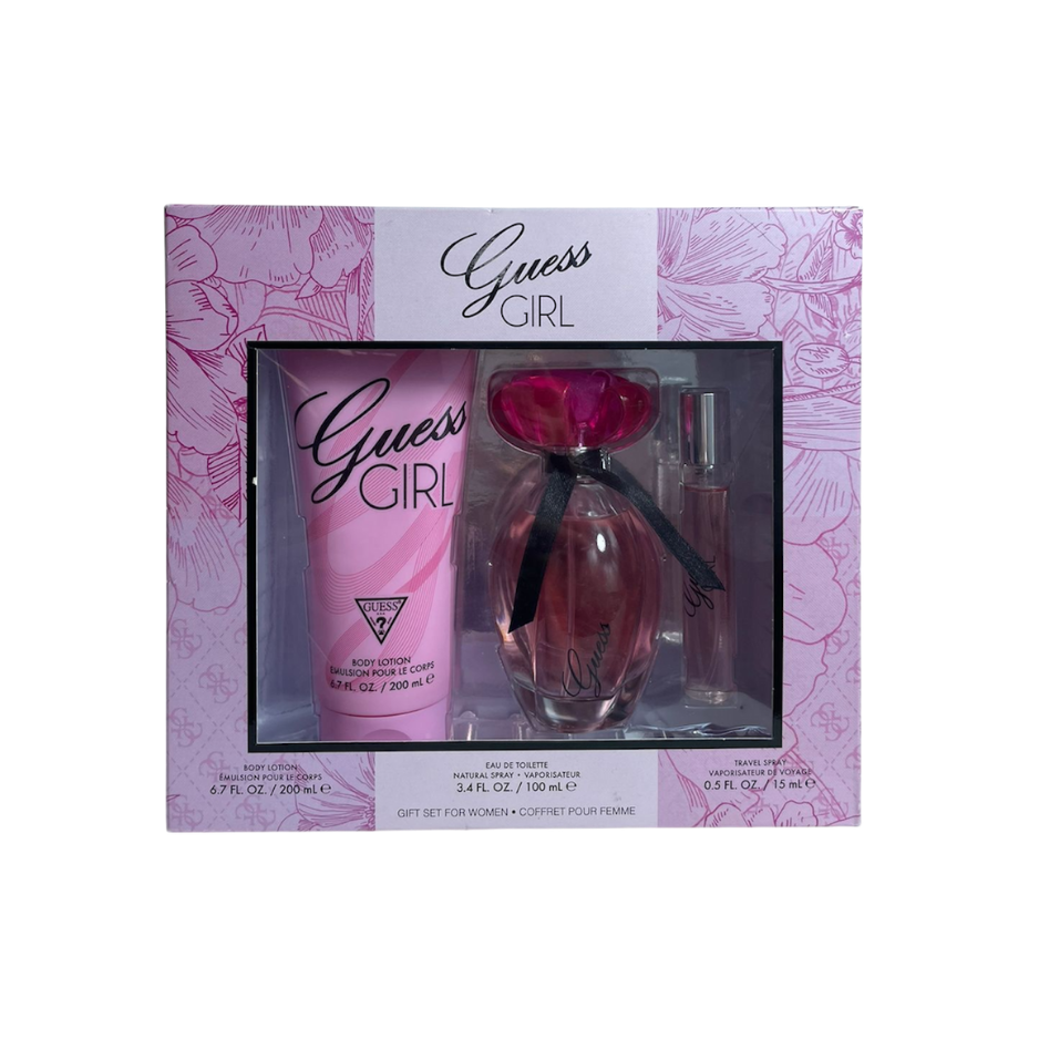 Perfume Guess girl set 3pz 